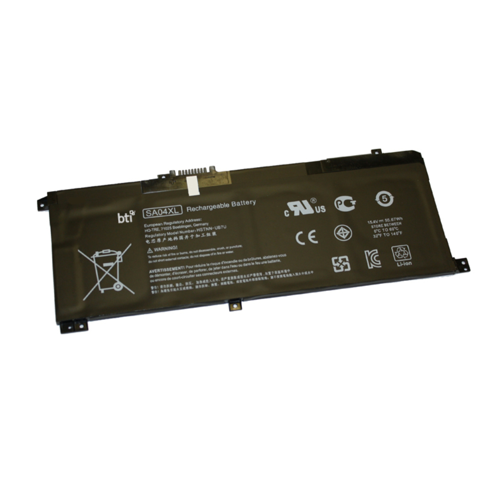 BTI SA04XL Industrial Rechargeable Batteries - Black