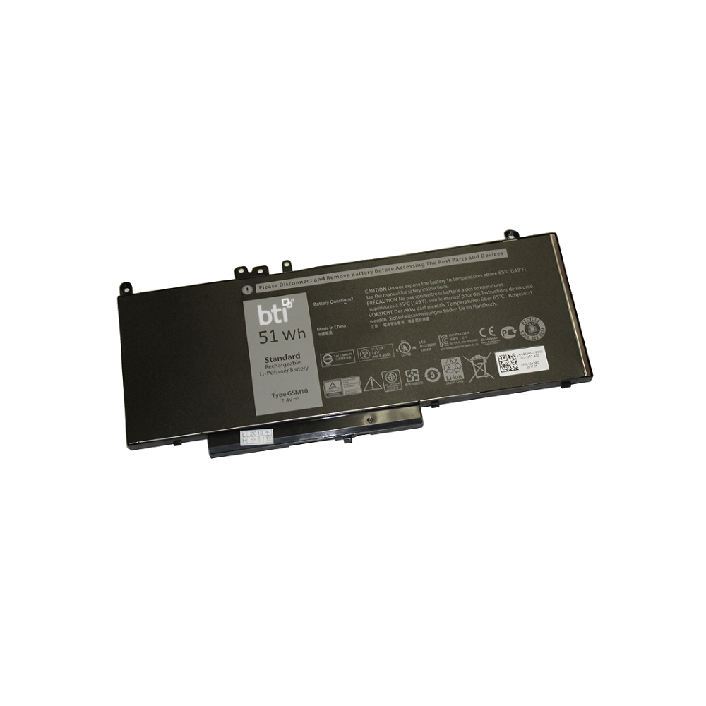 BTI E5550 Industrial Rechargeable Batteries - Black