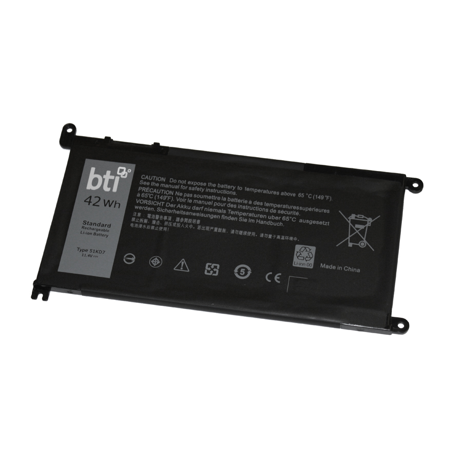 BTI Y07HK Industrial Rechargeable Batteries - Black