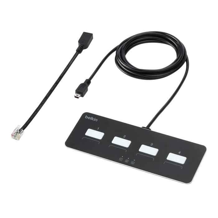 Belkin F1DN-MOD-REM4 KVM Switches - Black