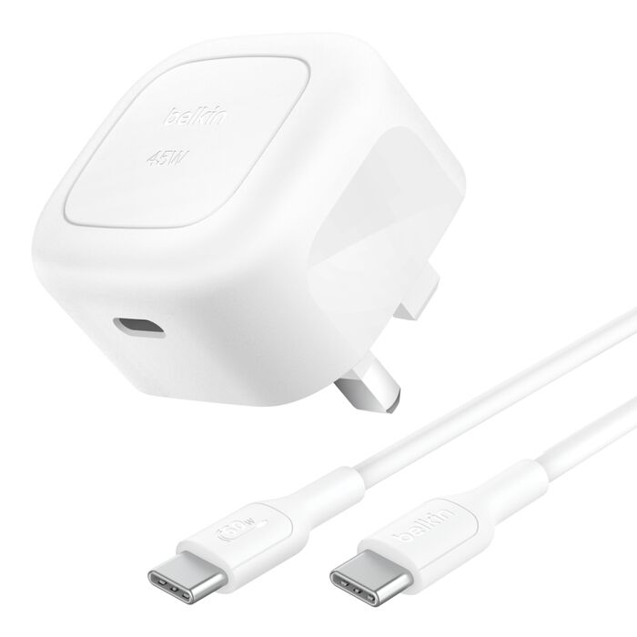 Belkin 45W USB WCHARGE WPPSWHT W1M C-CCABLE