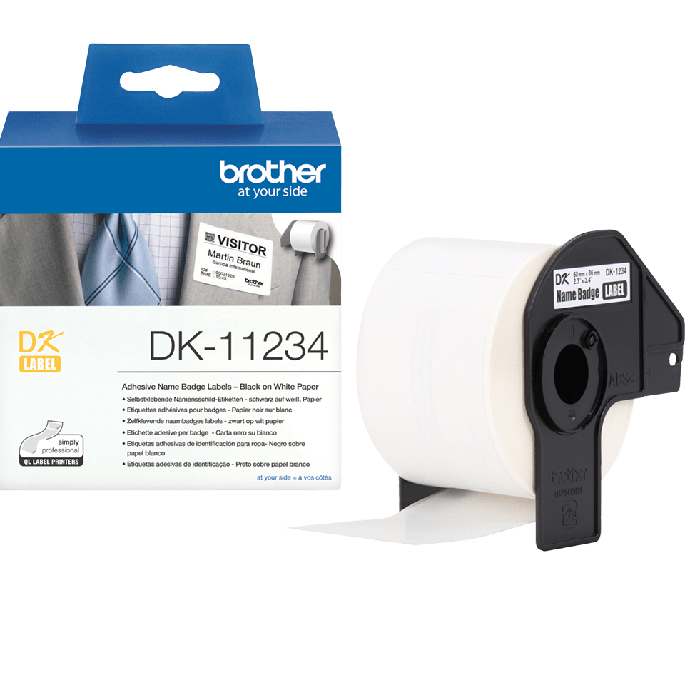 Brother DK-11234 Printer Labels - White