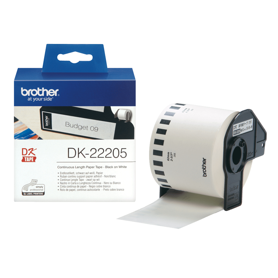 Brother DK-22205 Label-Making Tapes - White
