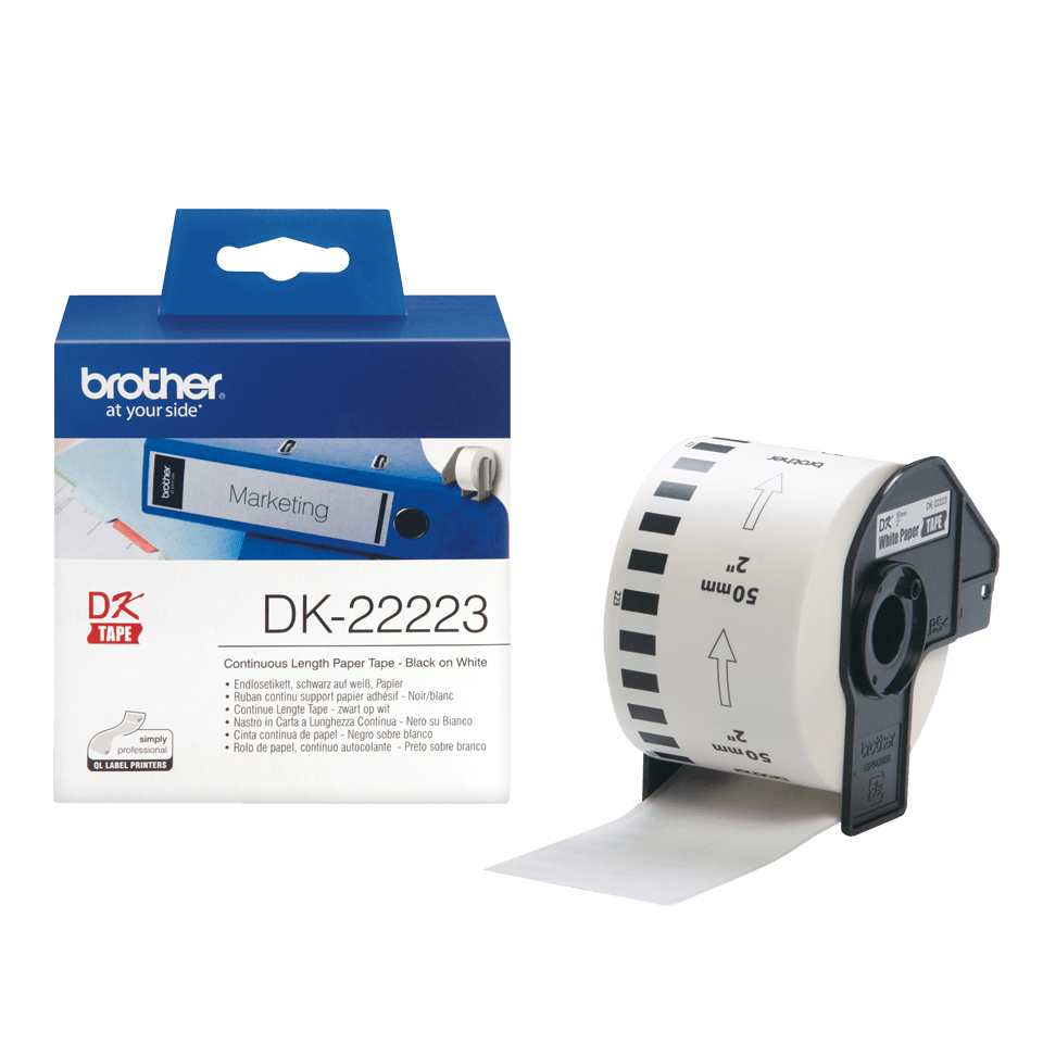 Brother DK-22223 Printer Labels - White