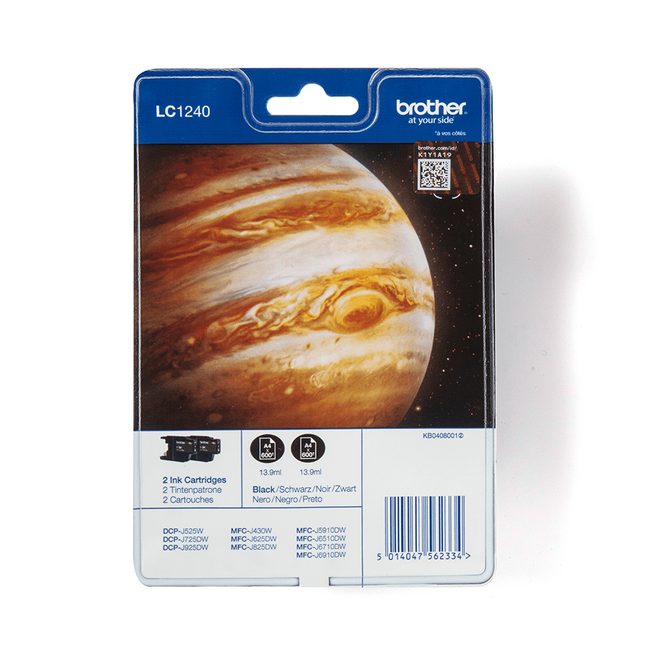 Brother LC-1240BKBP2DR Ink Cartridges