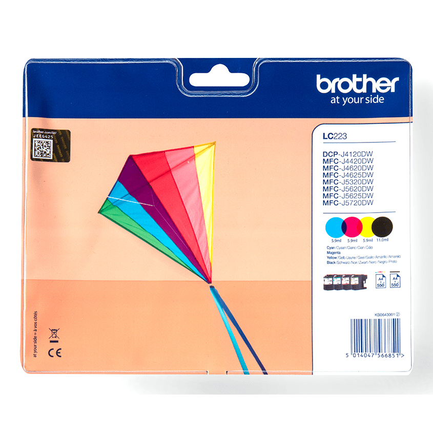 Brother LC-223VALBP Ink Cartridges