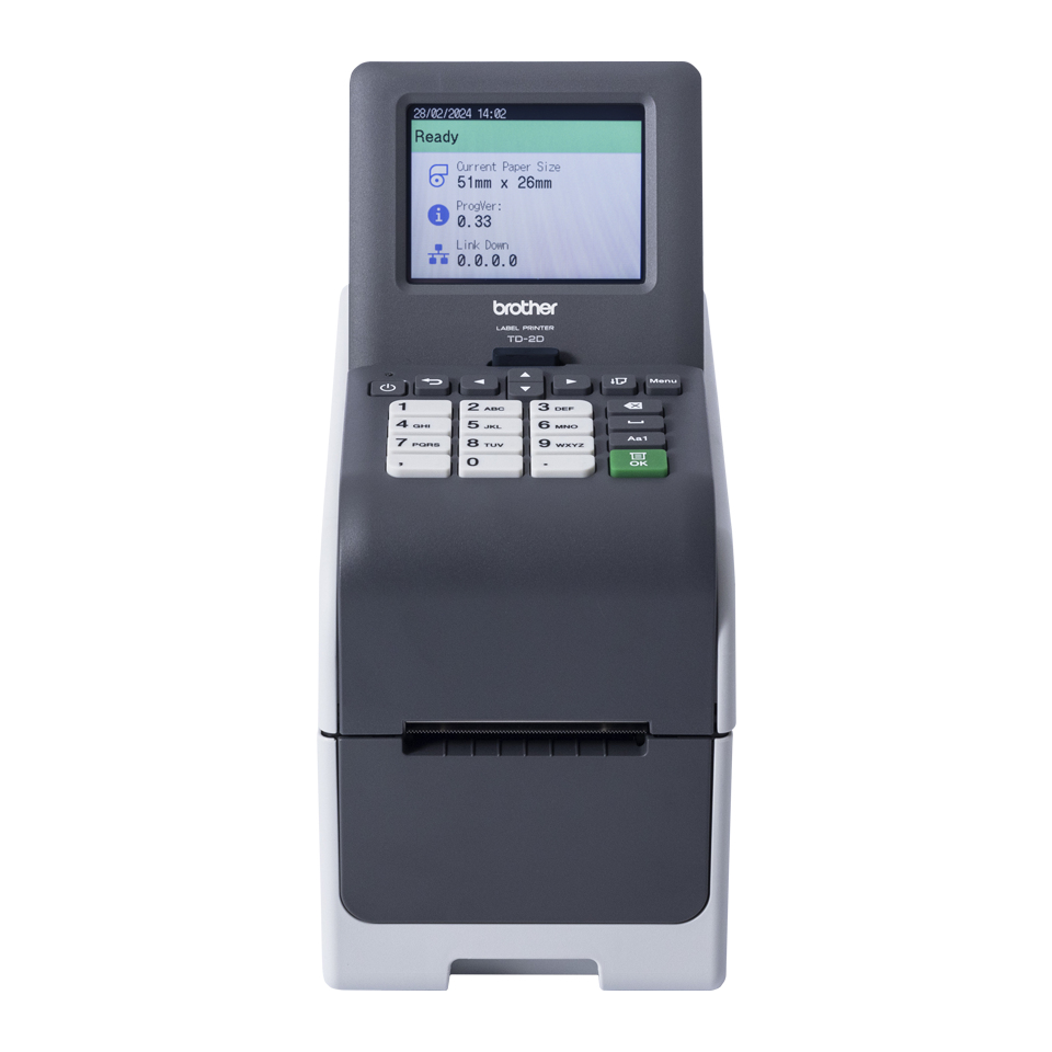 Brother TD-2320DSA203 label printer Direct thermal 203 x 203 DPI 152 mm/sec Wired Ethernet LAN