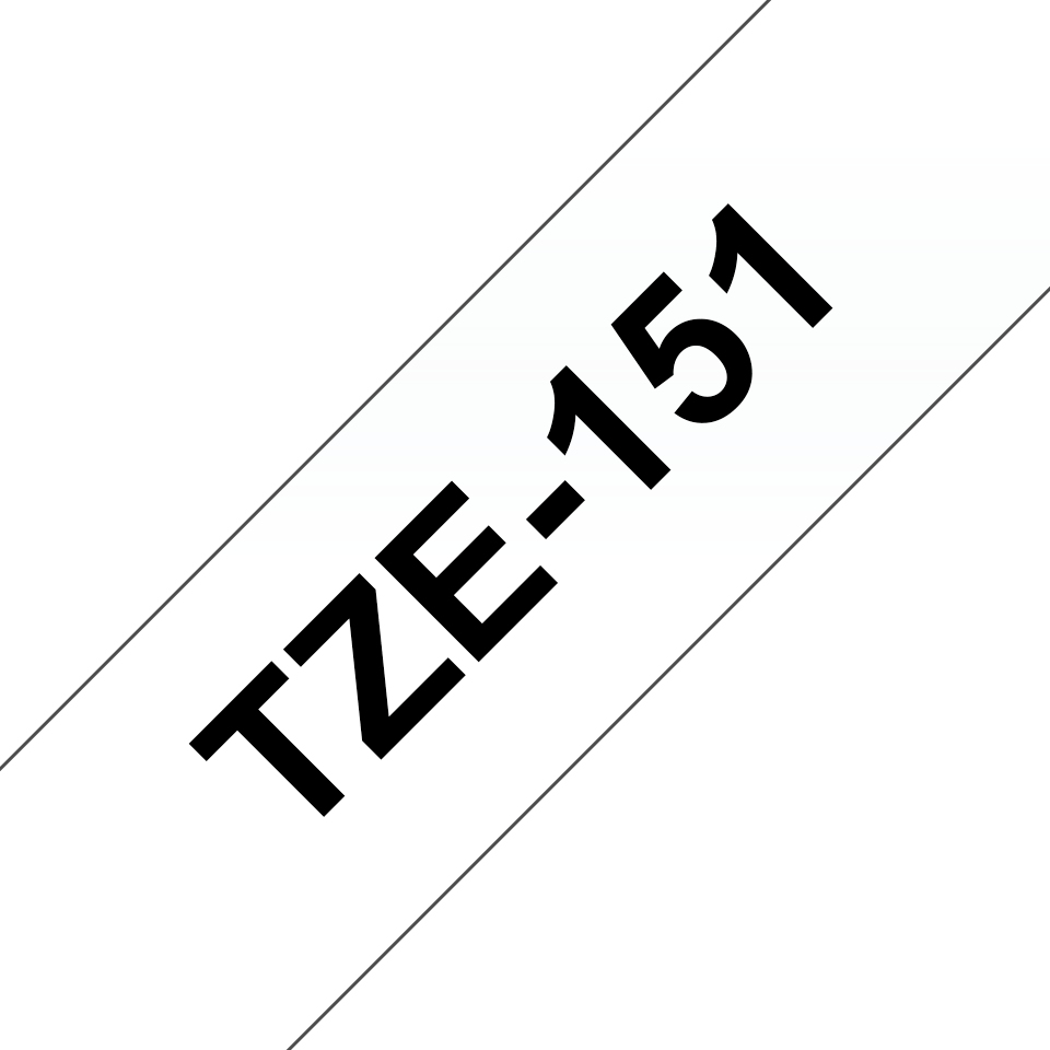Brother TZE-151 Label-Making Tapes - Black