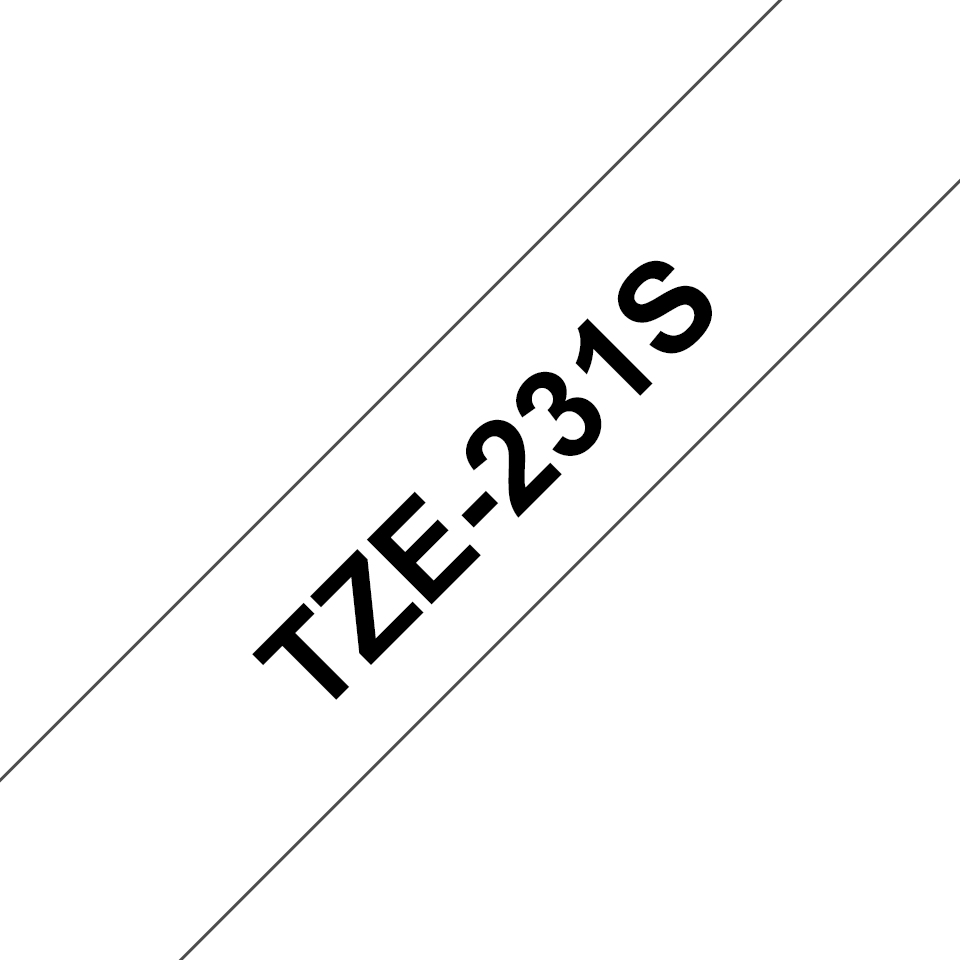 Brother TZE-231S2 Label-Making Tapes - Grey
