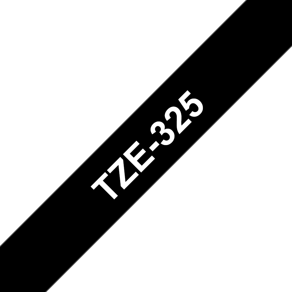 Brother TZE-325 Label-Making Tapes - Black