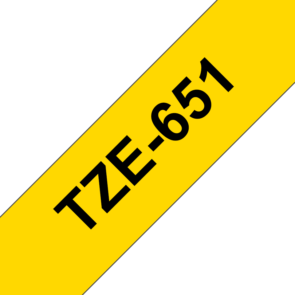 Brother TZE-651 Label-Making Tapes - Yellow