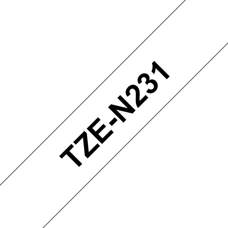 Brother TZE-N231 Label-Making Tapes - Black