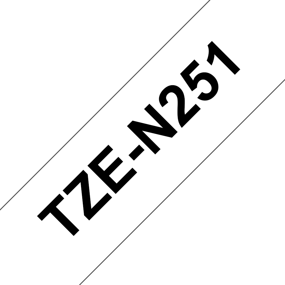 Brother TZE-N251 Label-Making Tapes - Black