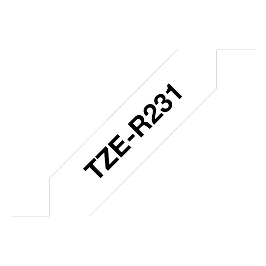 Brother TZE-R231 Label-Making Tapes - Black