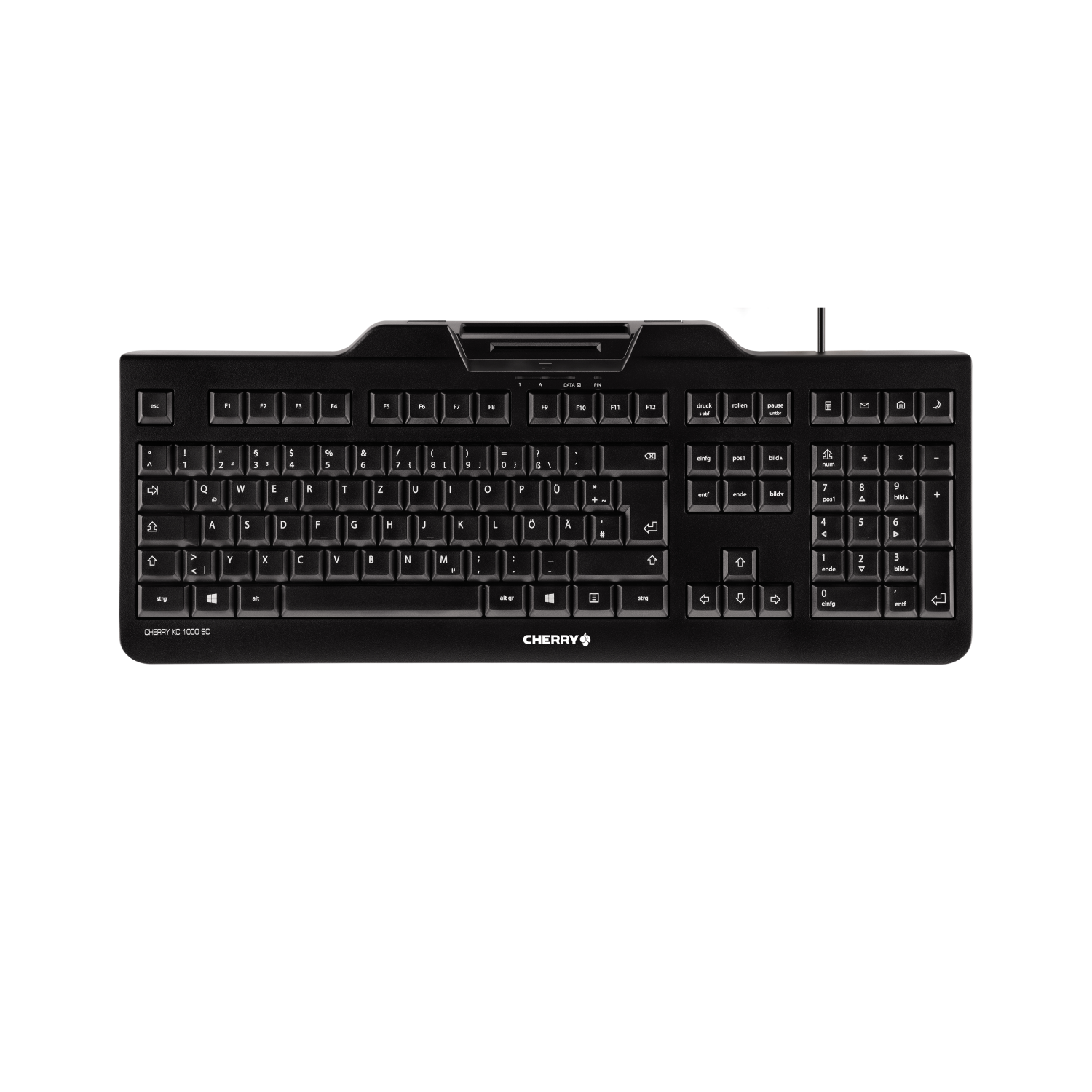CHERRY KC 1000 SC keyboard USB QWERTY US English Black