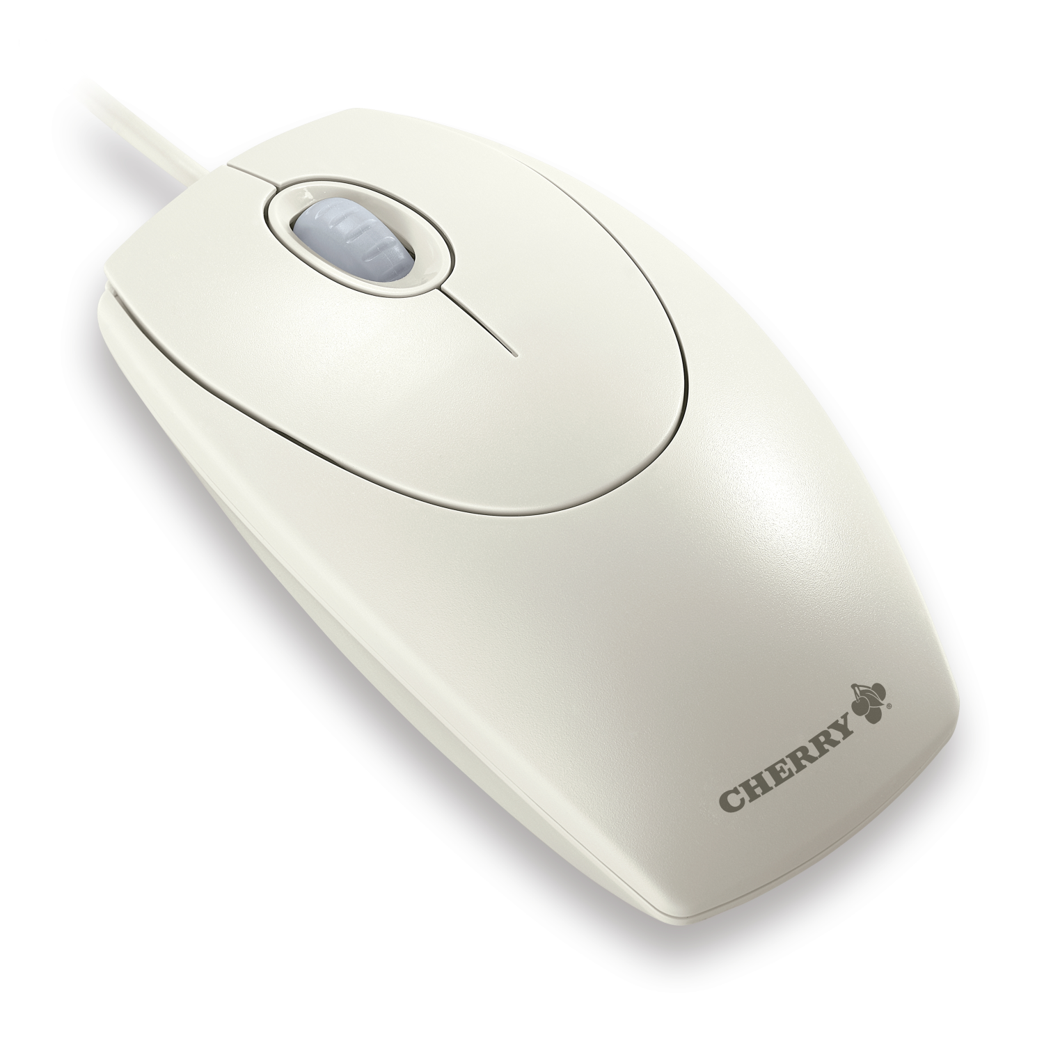 CHERRY WHEELMOUSE OPTICAL Corded Mouse, Light Grey, PS2/USB