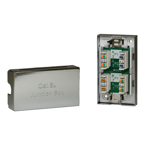 Cablenet Cat6a Cable Gender Changers - Silver