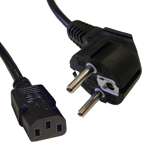 Cablenet 75mm Power Cables - Black