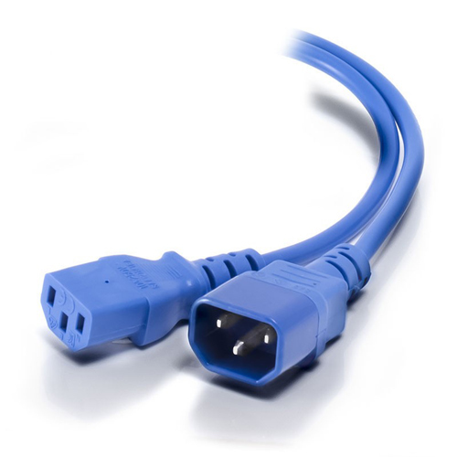 Cablenet 75mm Power Cables - Blue