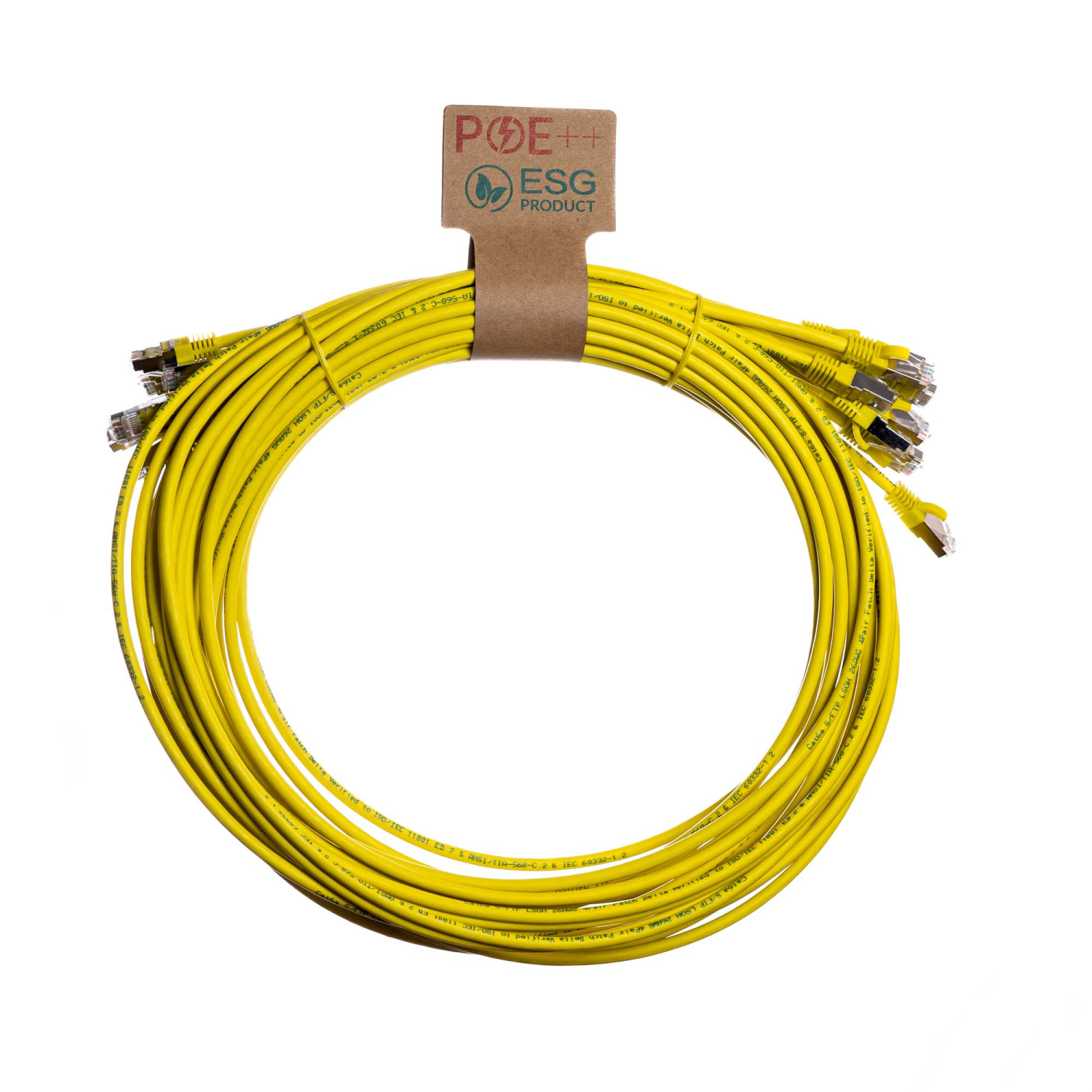 Cablenet Cat6a Networking Cables - Yellow