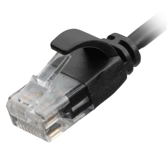 Cablenet CNL 0.3M C6 Bk UTP Ls 30AWG Slim SB