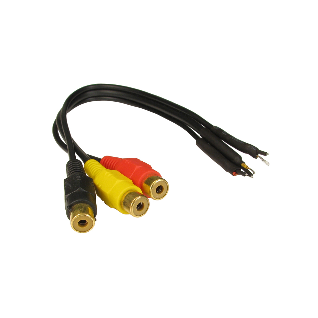 Cables Direct 3xRCA Audio Cables - Black
