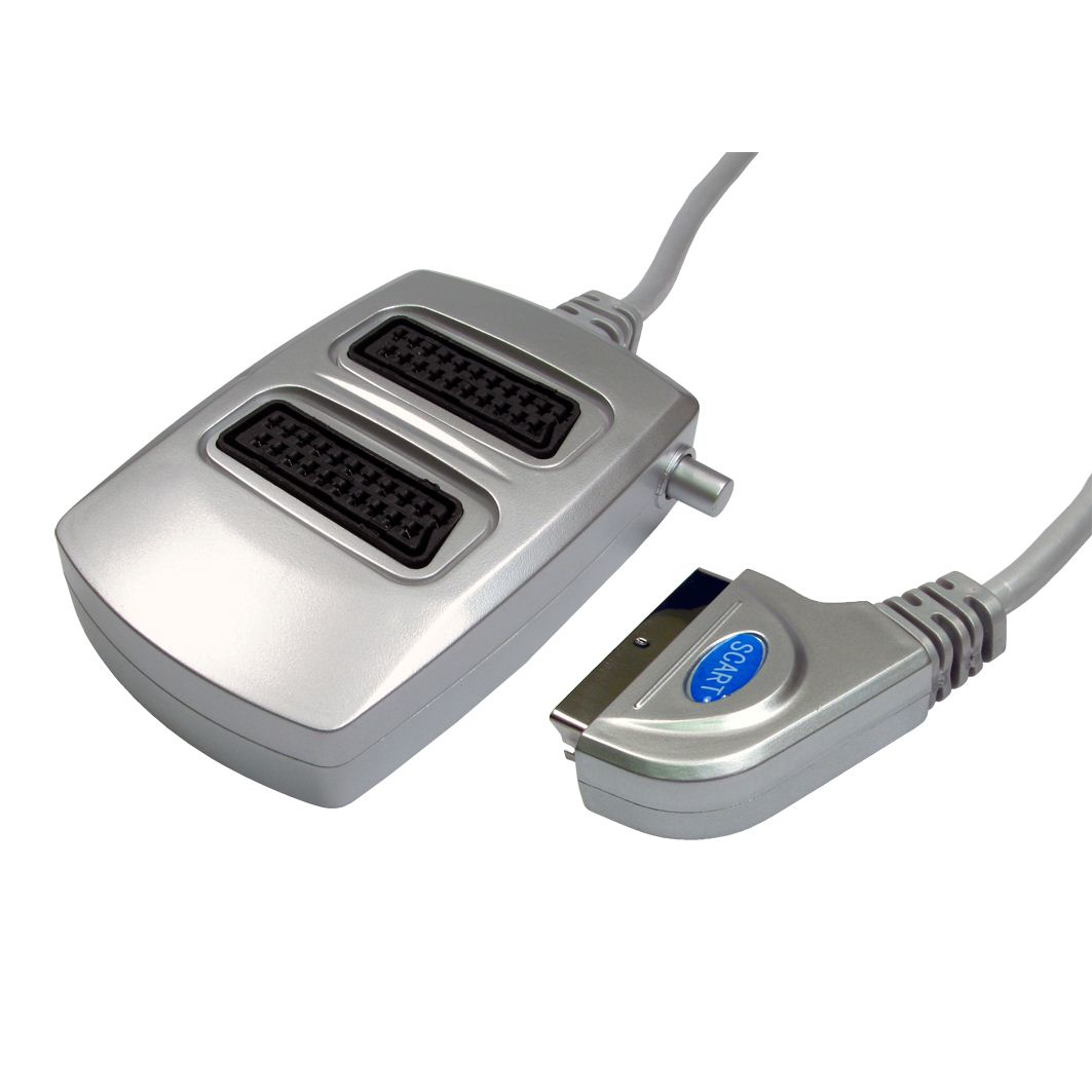 Cables Direct 21-pin SCART Cables - Silver