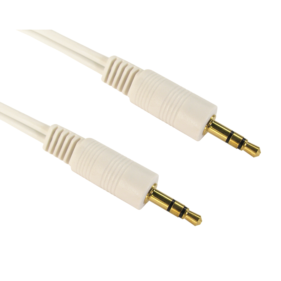 Cables Direct 3.5 mm - 3.5 mm M/M 0.2m audio cable 3.5mm White