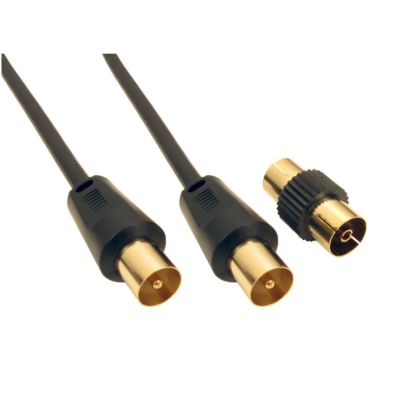 Cables Direct 2TV-20BK Coaxial Cables - Black