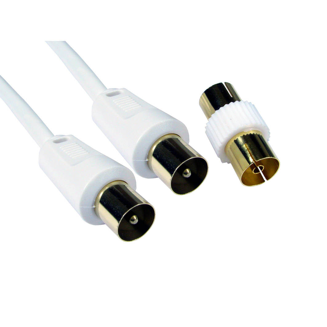 Cables Direct 2TV-30 Coaxial Cables - White