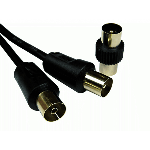 Cables Direct 2TVREV-01K Coaxial Cables - Black