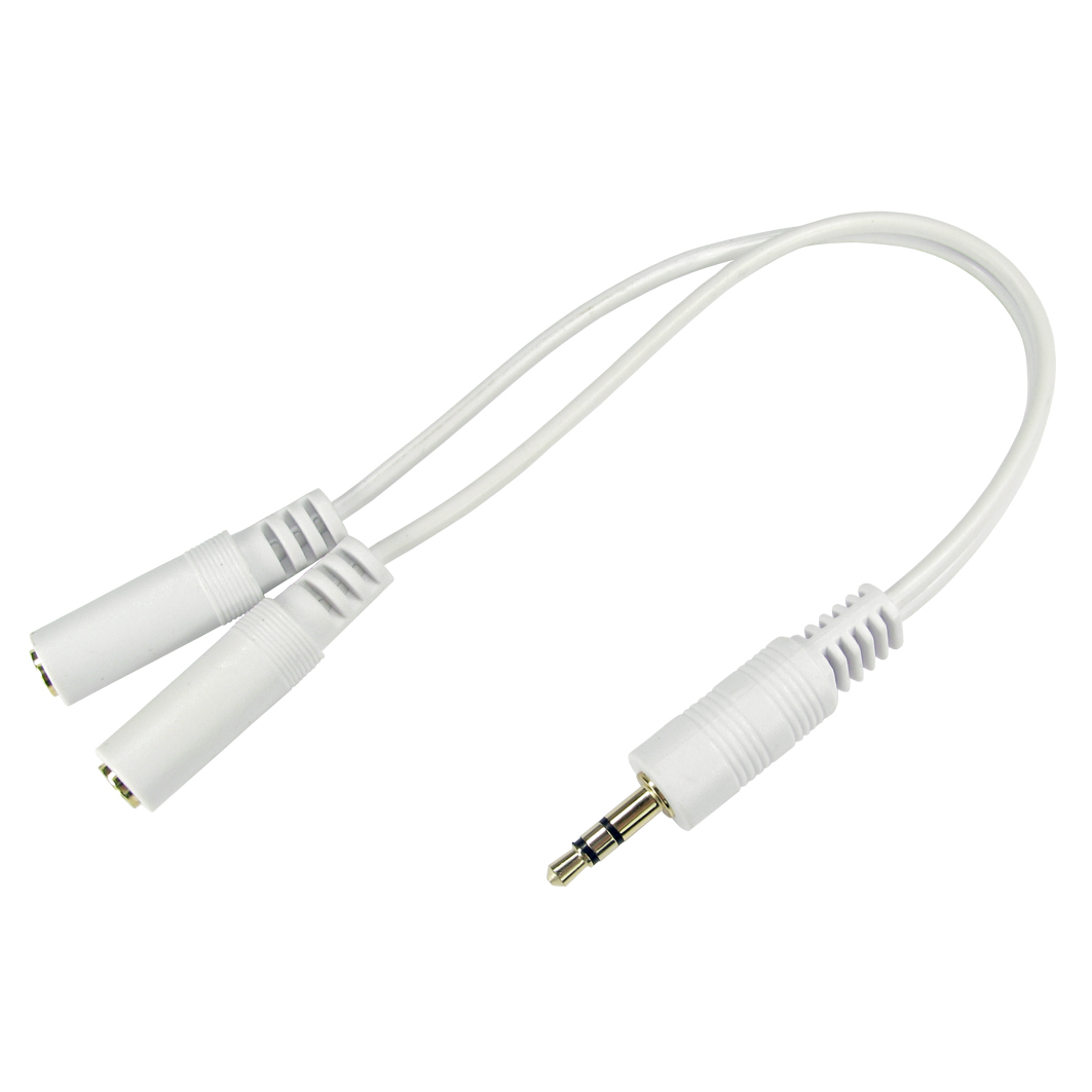 Cables Direct 3-M2FGWHT Audio Splitters - White