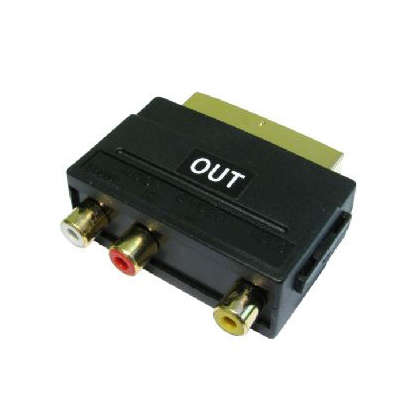 Cables Direct 3SR3-OUT Video Cable Adapters - Black