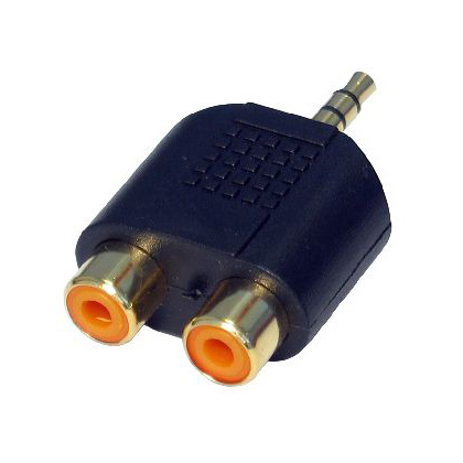 Cables Direct 3TR cable gender changer 3.5mm RCA Blue