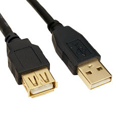 Cables Direct 77CDL-021GL USB Cables - Black