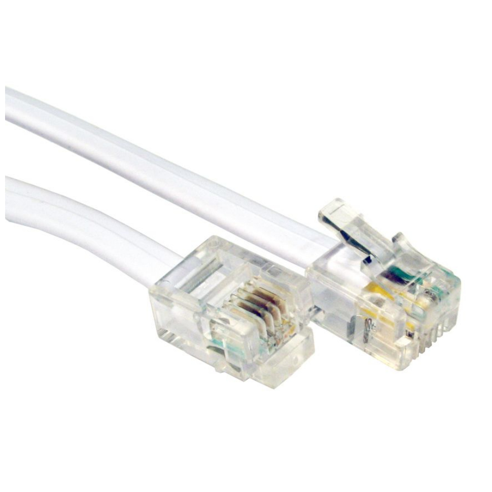 Cables Direct RJ-11 Telephone Cables - White