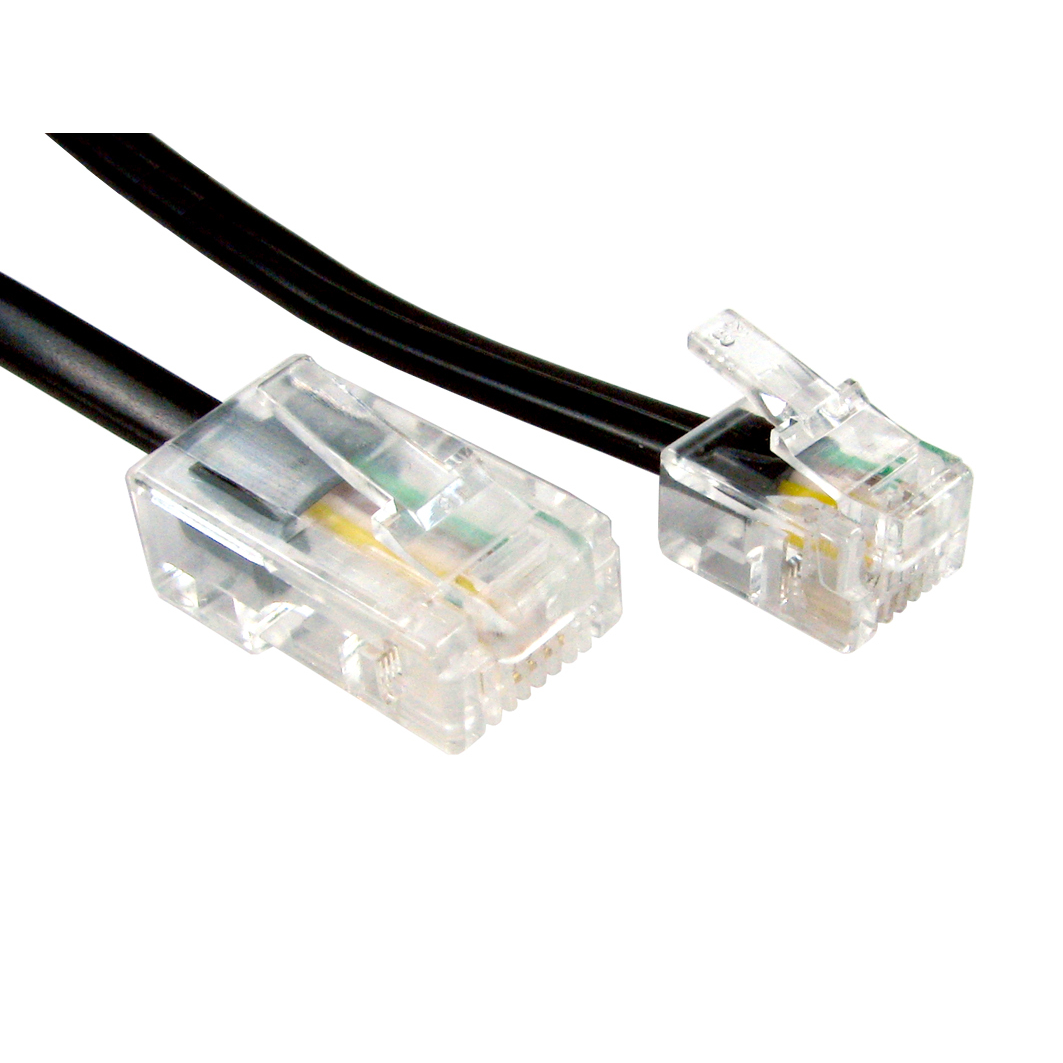 Cables Direct RJ11 Telephone Cables - Black