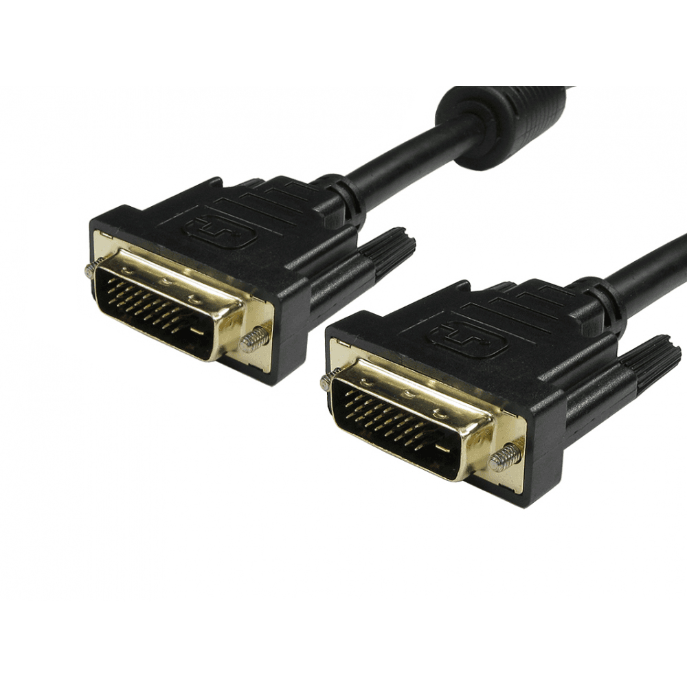 Cables Direct 99DVDUAL-202 DVI Cables - Black