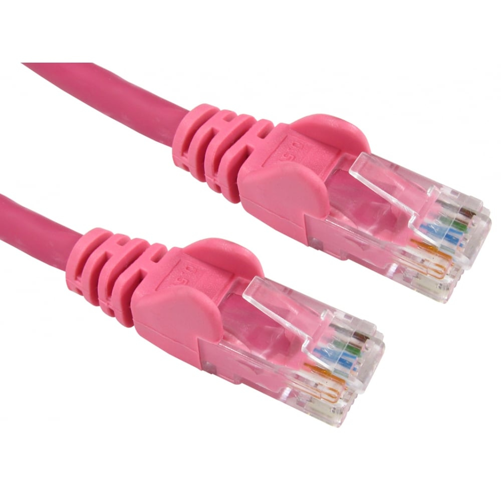 Cables Direct 3m Economy Gigabit Networking Cable - Pink