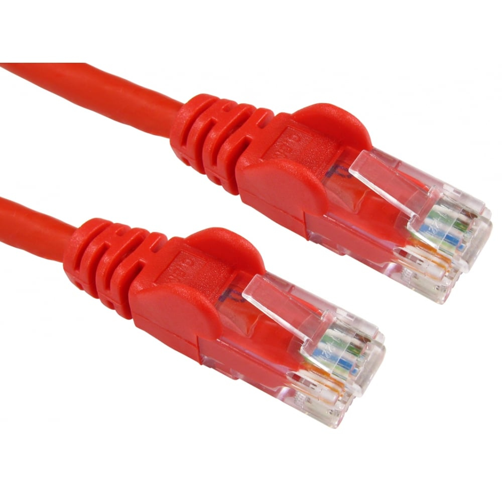Cables Direct 3m Economy Gigabit Networking Cable - Red