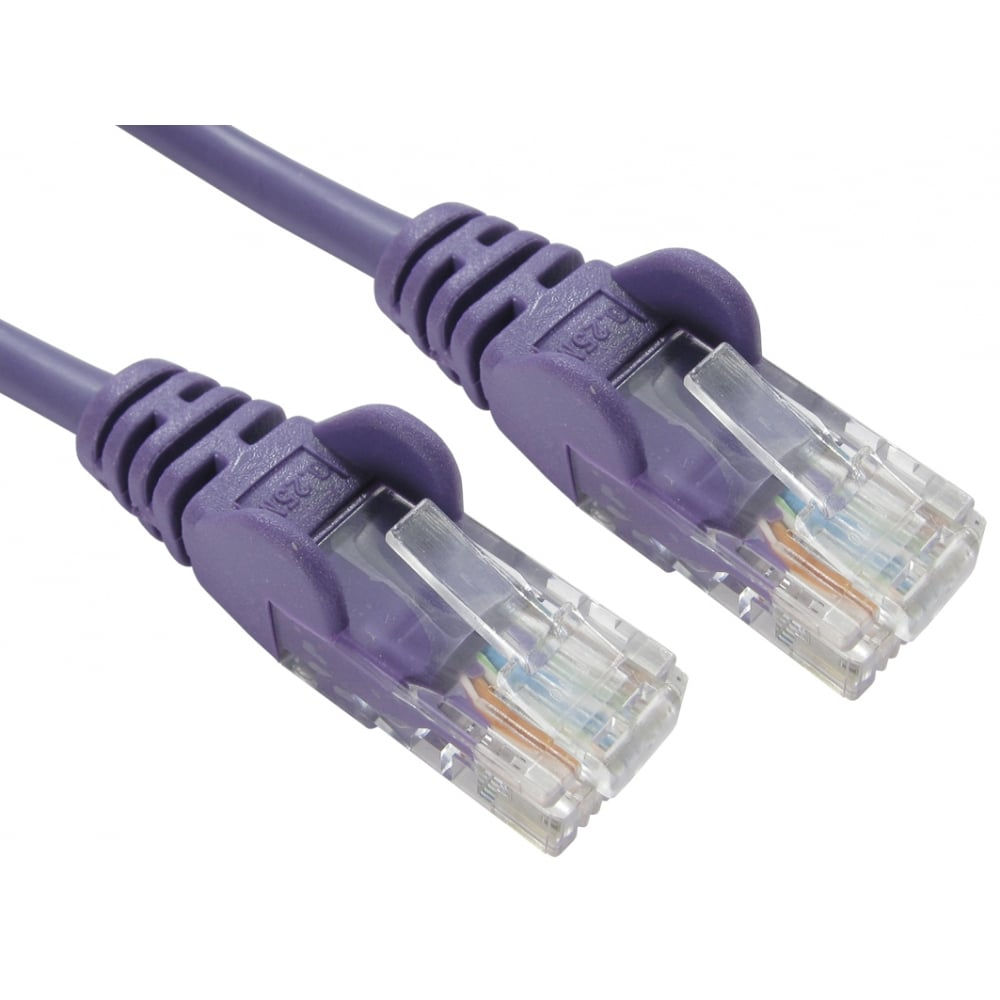 Cables Direct 3m Economy 10/100 Networking Cable - Violet