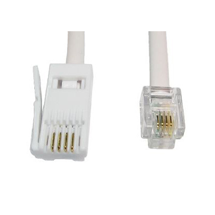 Cables Direct RJ11 Telephone Cables - White