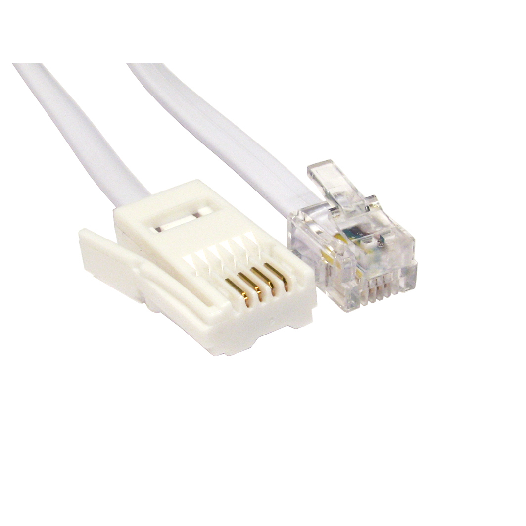 Cables Direct RJ11 Telephone Cables - White