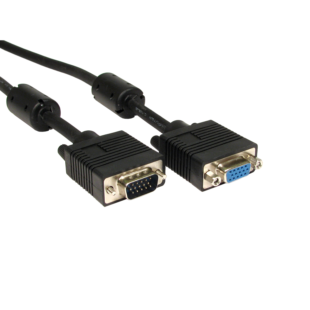 Cables Direct SVGA - SVGA M/F 7m VGA cable VGA (D-Sub) Black
