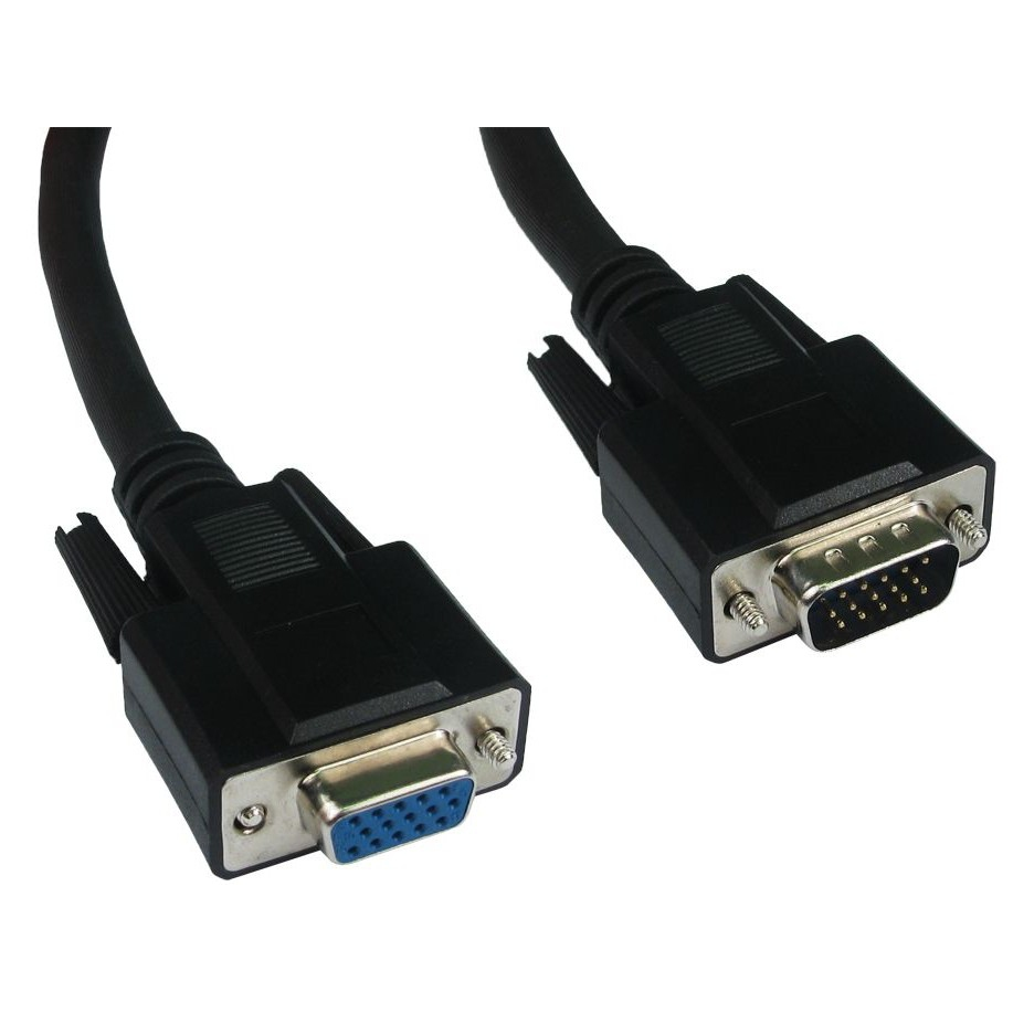 Cables Direct SVGA, 15m, M-F VGA cable VGA (D-Sub) Black
