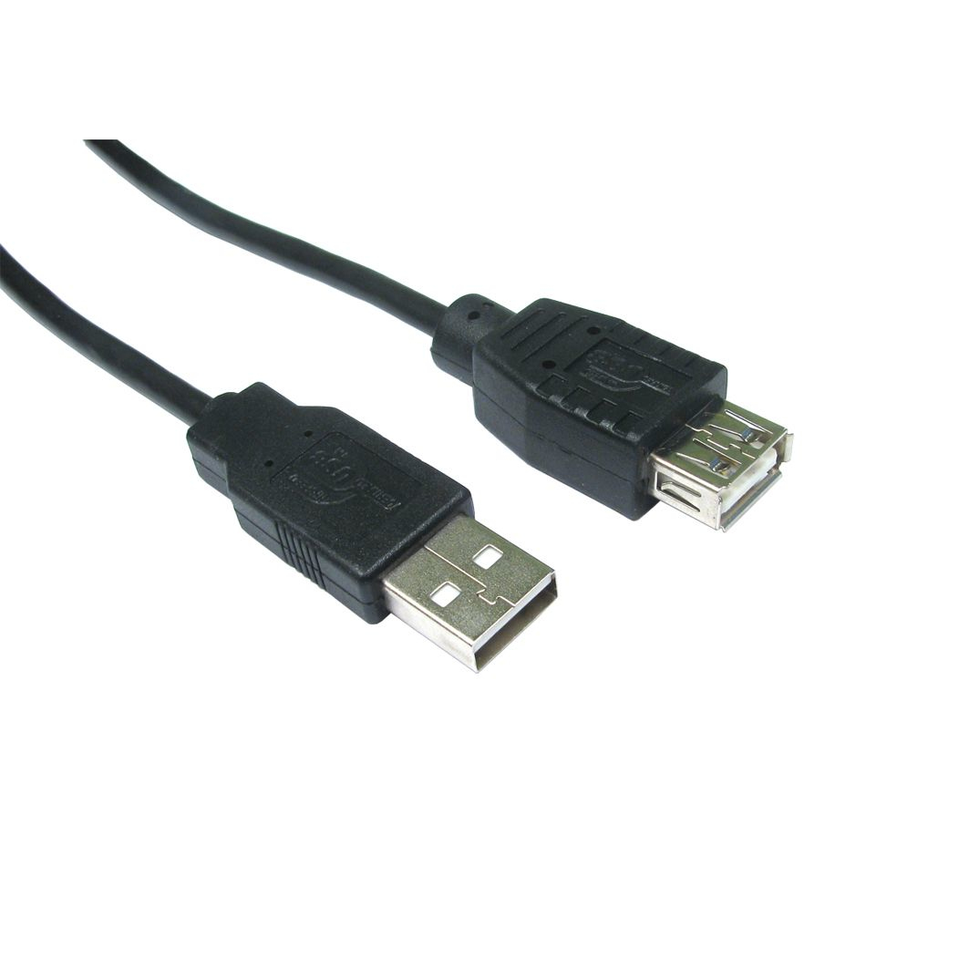 Cables Direct 1m USB 2.0 USB cable USB A Black