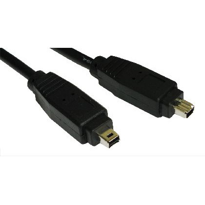 Cables Direct 4pin FireWire Cables - Black