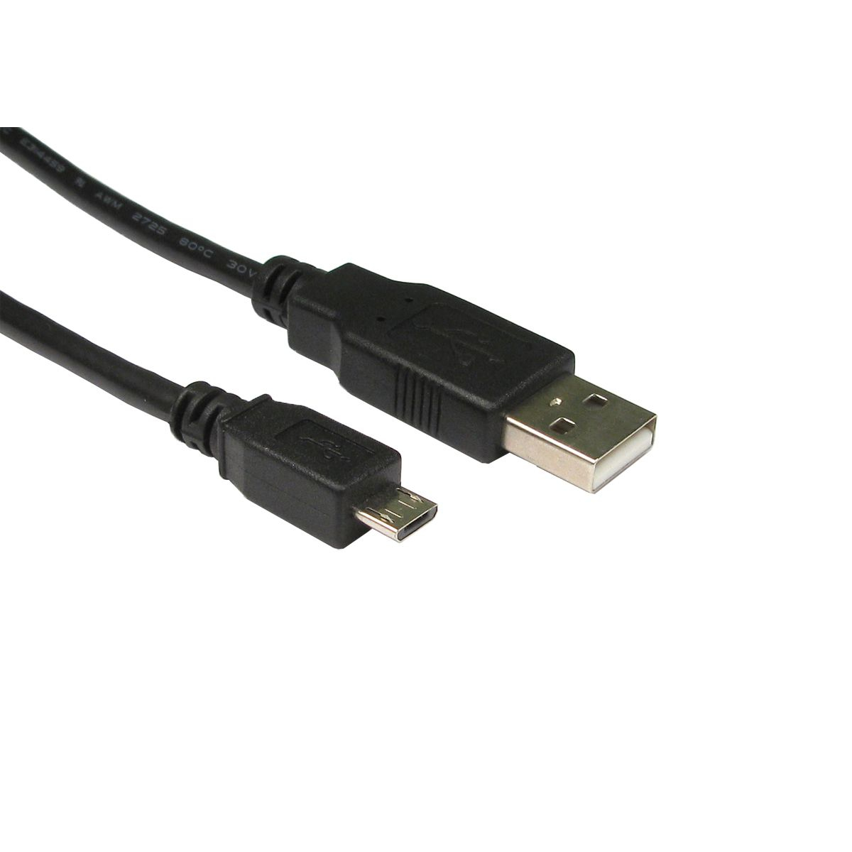 Cables Direct USB 2.0 Micro B, 5m USB cable USB A Micro-USB B Black