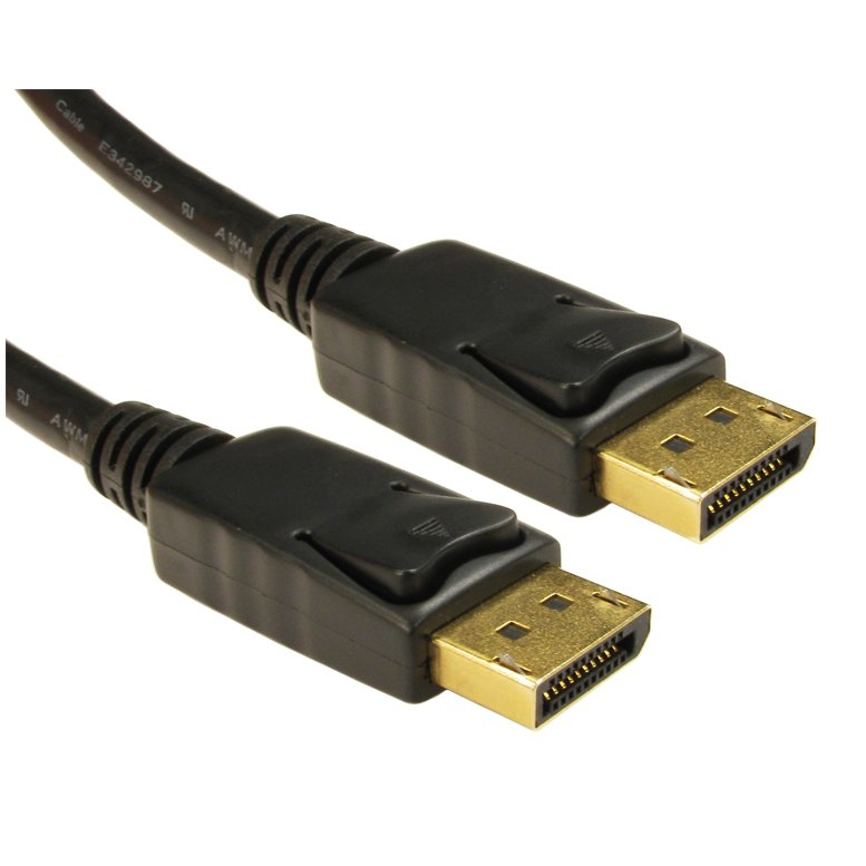 Cables Direct CDLDP-003LOCK DisplayPort Cables - Black