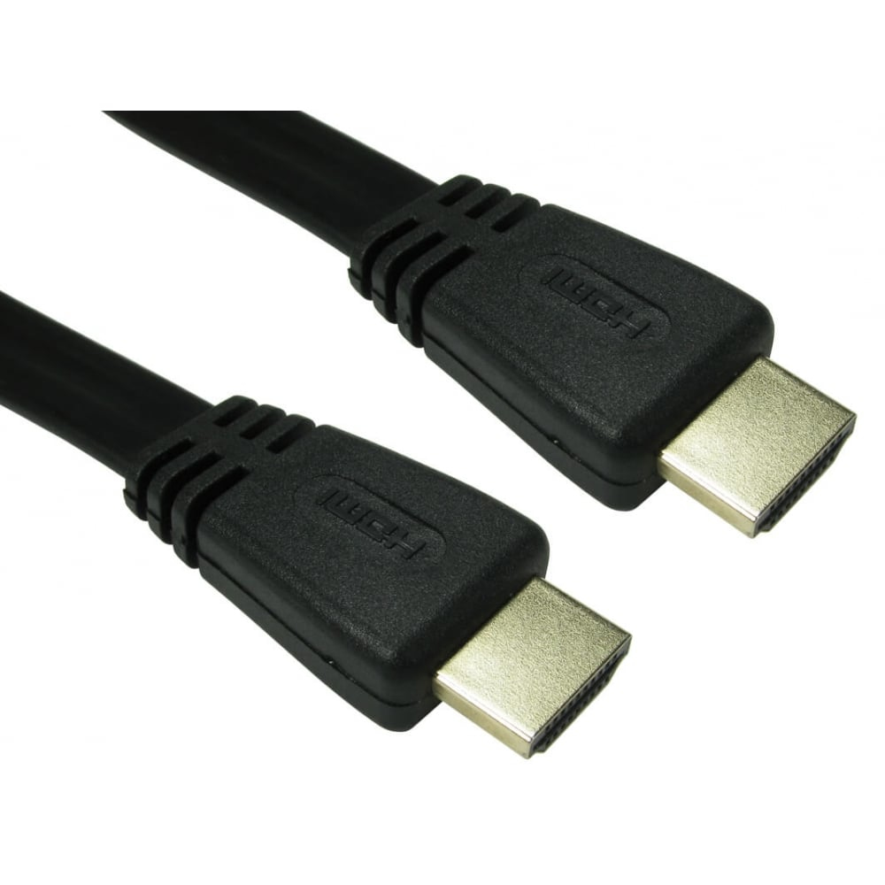 Cables Direct CDLHDFLAT-10K HDMI Cables - Black